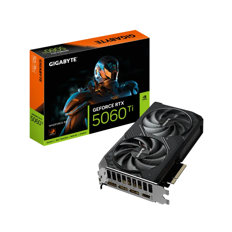 Gigabyte GeForce RTX 5060 Ti WINDFORCE 8GB Graphics Card - GV-N506TWF2-8GD