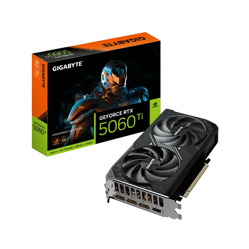 Gigabyte GeForce RTX 5060 Ti WINDFORCE MAX OC 8GB PCI-Express Graphics Card