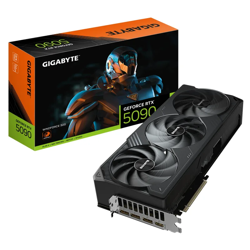 GIGABYTE GeForce RTX 5090 WINDFORCE 32G Graphics Card - 32GB GDDR7. 51