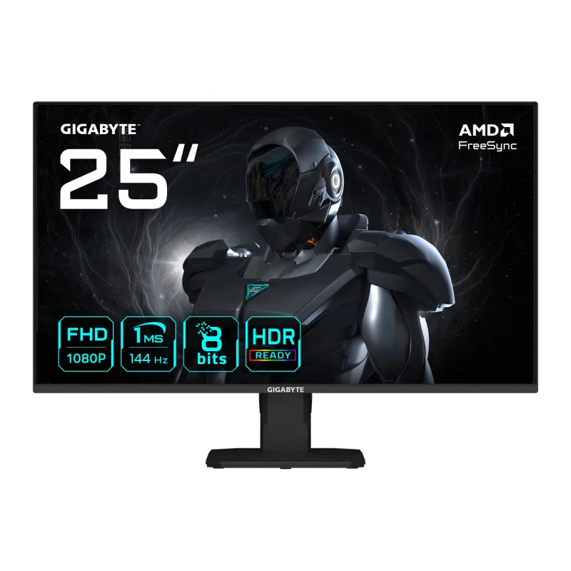 GIGABYTE GS25F14 25” FHD Gaming Monitor - 1920 x 1080. 144Hz. 1ms. 300
