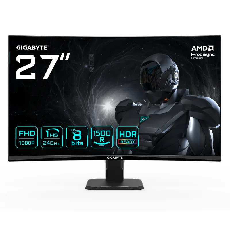 GIGABYTE GS27FC2 27 VA Full HD 240Hz 1ms Curved Gaming Monitor