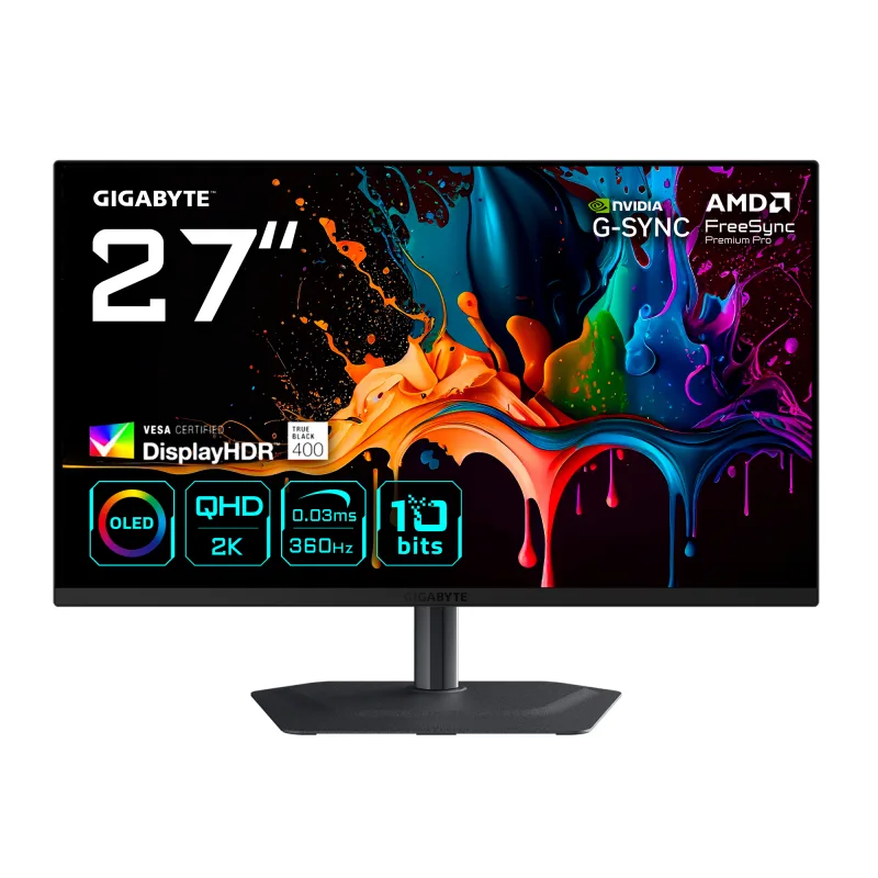 GIGABYTE MO27Q3-EK 27 OLED QHD 360Hz 0.03ms Gaming Monitor