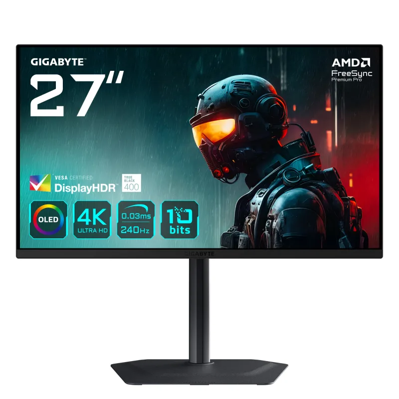 GIGABYTE MO27U2 27 OLED 4K UHD 240Hz 0.03ms Gaming Monitor
