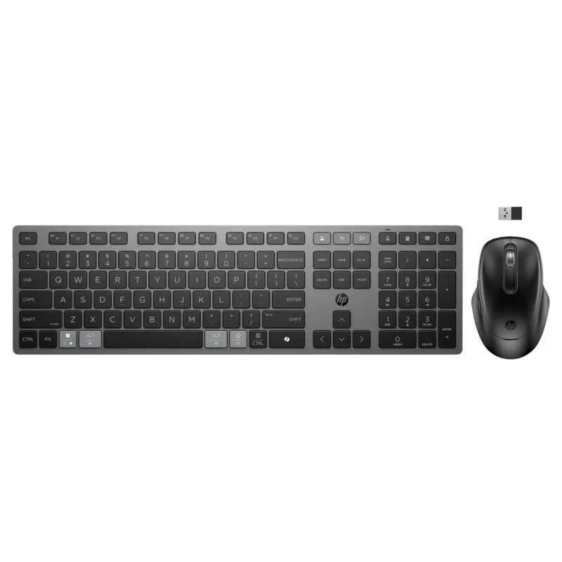 HP 725 Multi-Device Rechargeable Wireless Keyboard and Mouse Combo