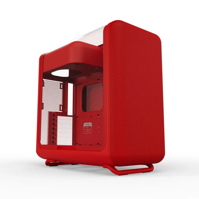 Hyte X50 ATX Mid-Tower PC Case Laminated Acoustic Glass – Cherry - CS-HYTE-X50G-RR