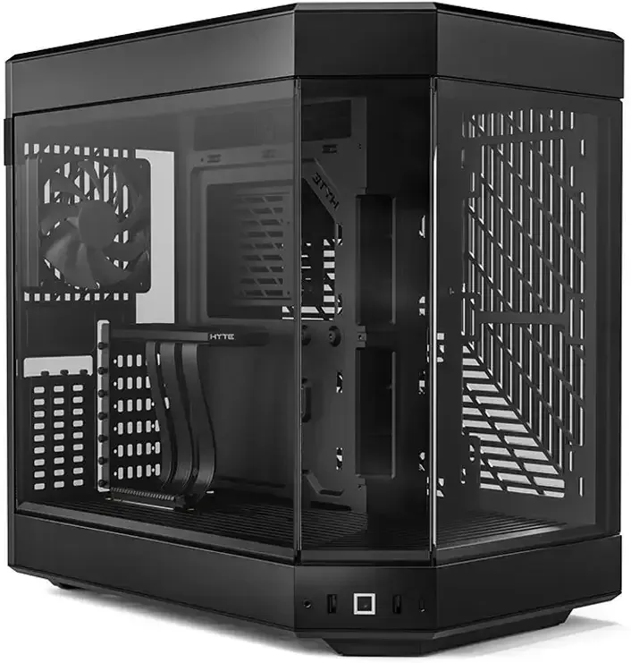 HYTE Y60 Mid Tower Panoramic Tempered Glass Gaming Case - Black
