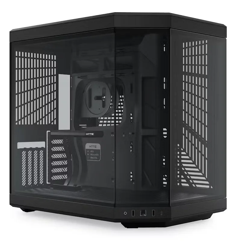 HYTE Y70 Panoramic Tempered Glass Mid-Tower ATX PC Case - Black