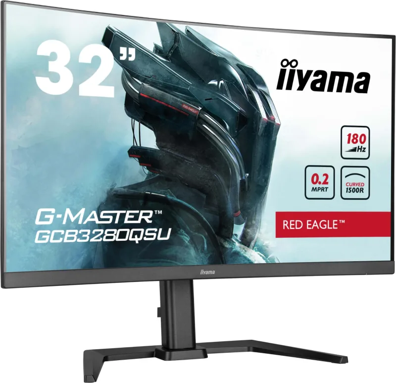 iiyama G-Master GCB3280QSU-B2 32" Curved QHD 180Hz 0.2ms Height Adjust Gaming Monitor