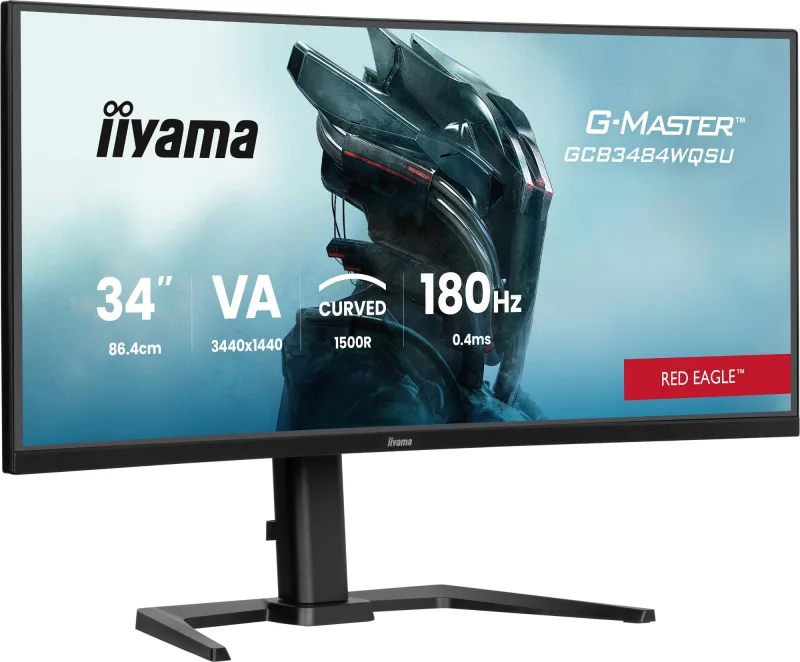 iiyama G-Master GCB3484WQSU 34" Curved Ultrawide QHD 180Hz Freesync Premium Gaming Monitor