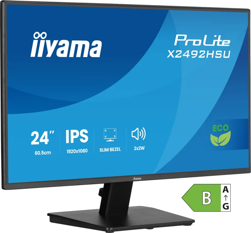 iiyama Prolite X2492HSU-B1 24" IPS Full HD 120Hz Energy Efficient Monitor with Built-In-Speakers