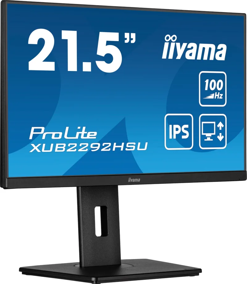 iiyama ProLite XUB2292HSU 22 IPS Full HD 100Hz Height-Adjustable Monitor