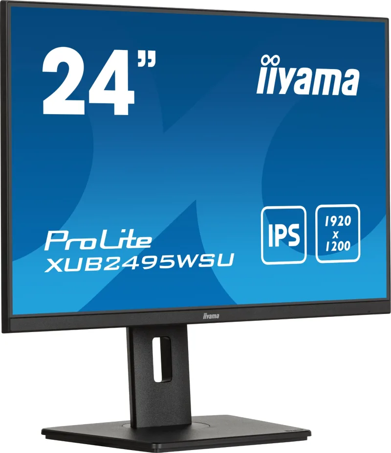 iiyama ProLite XUB2495WSU 24" IPS WUXGA 16:10 Height Adjustable Monitor with Speakers