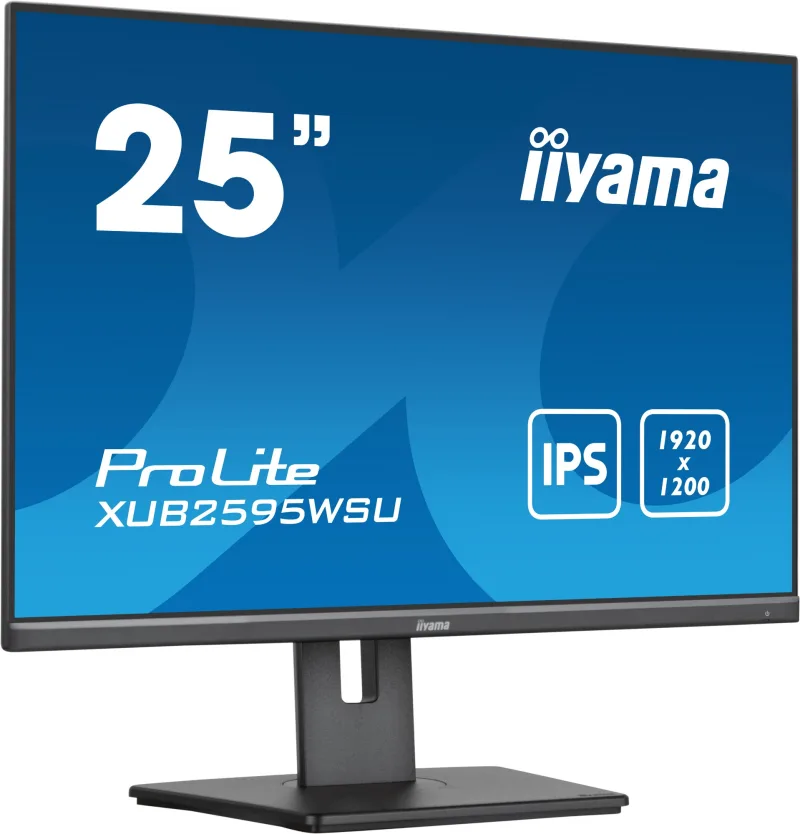 iiyama ProLite XUB2595WSU 25" IPS WUXGA 16:10 Height Adjustable Monitor with Speakers