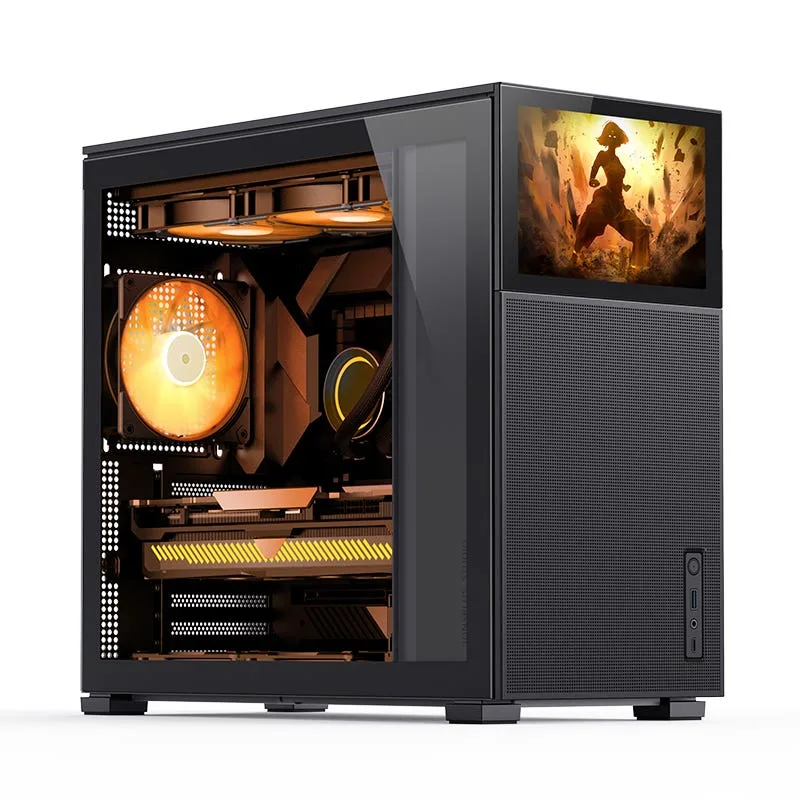 Jonsbo D41 Mesh Screen ATX PC Case – Black, Tempered Glass