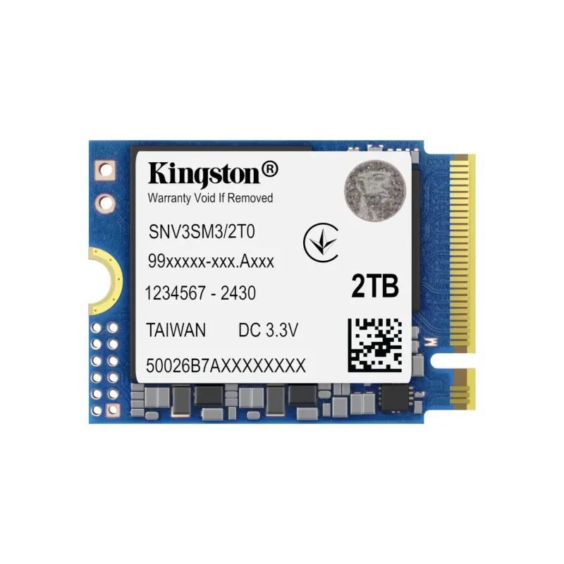 Kingston 2000G NV3 SNV3SM3/2T0 2TB M.2 PCIe 4 Internal Solid state drive NVMe - Blue