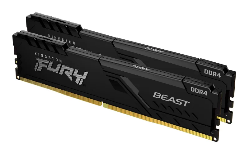 Kingston Fury Beast 32GB (2x16GB) DDR4 3200MHz Memory Kit - Black - KF432C16BB1K2/32