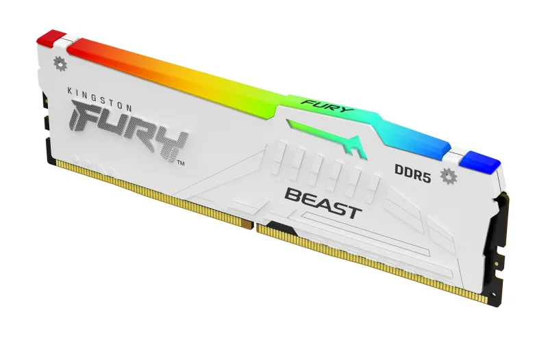 Kingston Technology FURY Beast 16GB 5200MT/s DDR5 CL40 DIMM White RGB