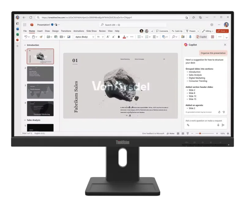 Lenovo ThinkVision E22-40 - LED monitor - 1920 x 1080 Full HD (1080p) @ 100 Hz - IPS - 250 cd/m - 1300:1 - 4 ms - HDMI V