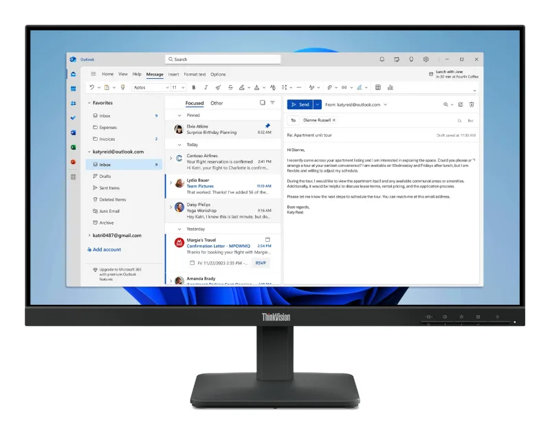 Lenovo ThinkVision S24-4e 24 IPS Full HD 100Hz Monitor