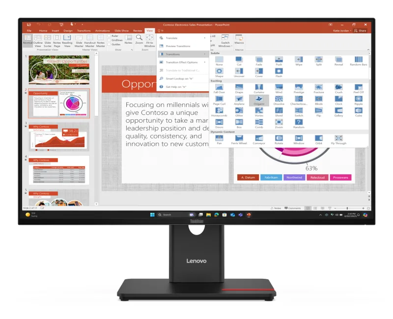 Lenovo ThinkVision T27-40 27 IPS Full HD 120Hz Monitor