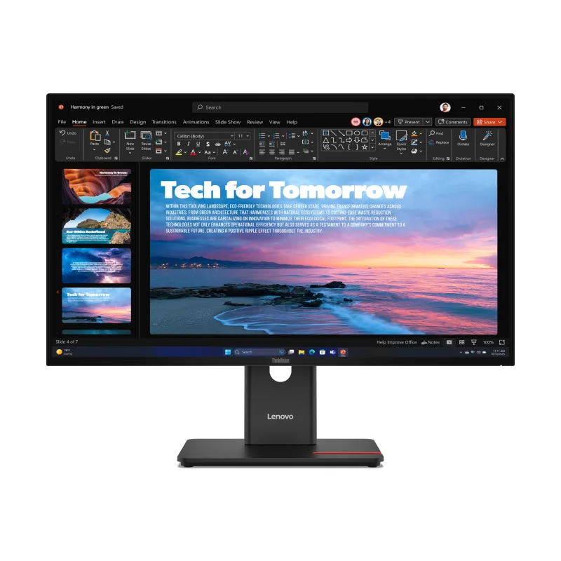 Lenovo ThinkVision T27QD-40 27 IPS QHD 120Hz USB-C Docking Monitor