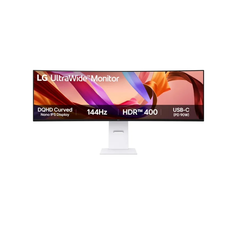 LG 49U950A-W 49 IPS Dual QHD 144Hz USB-C UltraWide Curved Monitor