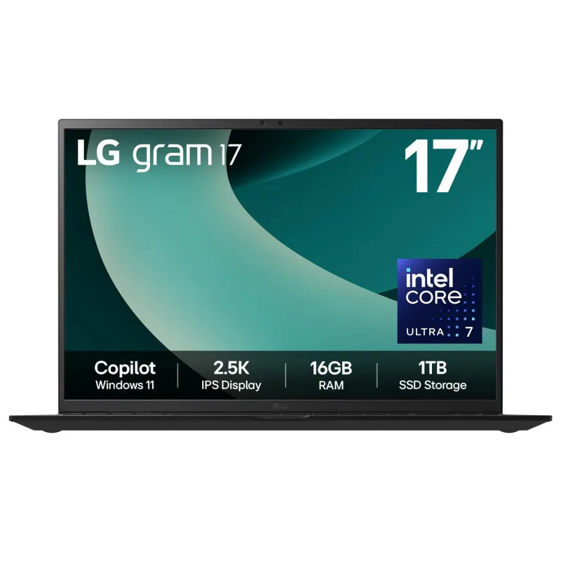 LG Gram Hybrid AI Intel Core Ultra 7 AI 16GB RAM 1TB SSD 17 Inch Windows 11 Laptop