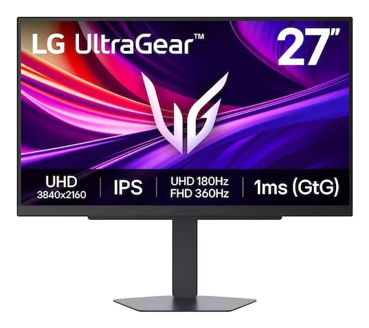 LG UltraGear 27G810A-B 27 IPS Dual-Mode 4K at 180Hz Full HD at 360Hz 1ms Gaming Monitor