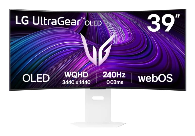 LG UltraGear 39GX90SA 39 OLED WQHD 240Hz 0.03ms UltraWide Curved USB-C Gaming Monitor