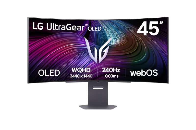LG UltraGear 45GX90SA 45 OLED WQHD 240Hz 0.03ms UltraWide Curved Gaming Monitor