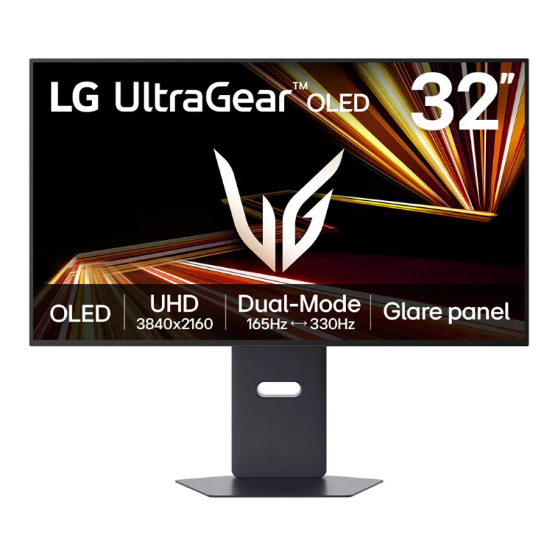 LG UltraGear GX8 32GX850A-B 32 OLED Dual Hz 4K UHD 165Hz Full HD 330Hz 0.03ms Gaming Monitor