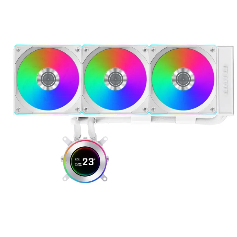 Lian Li HydroShift II LCD-C 360R White All In One CPU Cooler - 360mm - GHS2LCD36RW