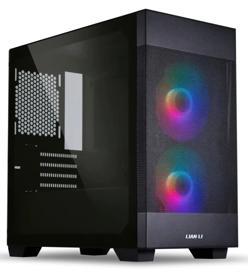 LIAN LI Lancool 205M Mesh Black ATX Midi Tempered Glass PC Case