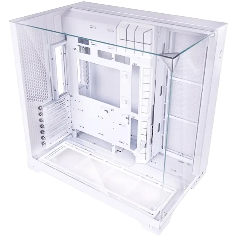 Lian Li O11 Vision Compact Tempered Glass Mid Tower Gaming PC Case - White
