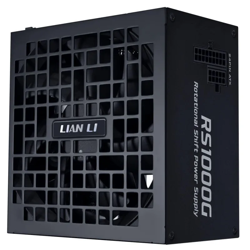 Lian Li RS 1000W 80+ Cybenetics Gold Rated Fully Modular PSU w/ Rotatable AC Inlet - Black - RS1000G.B000