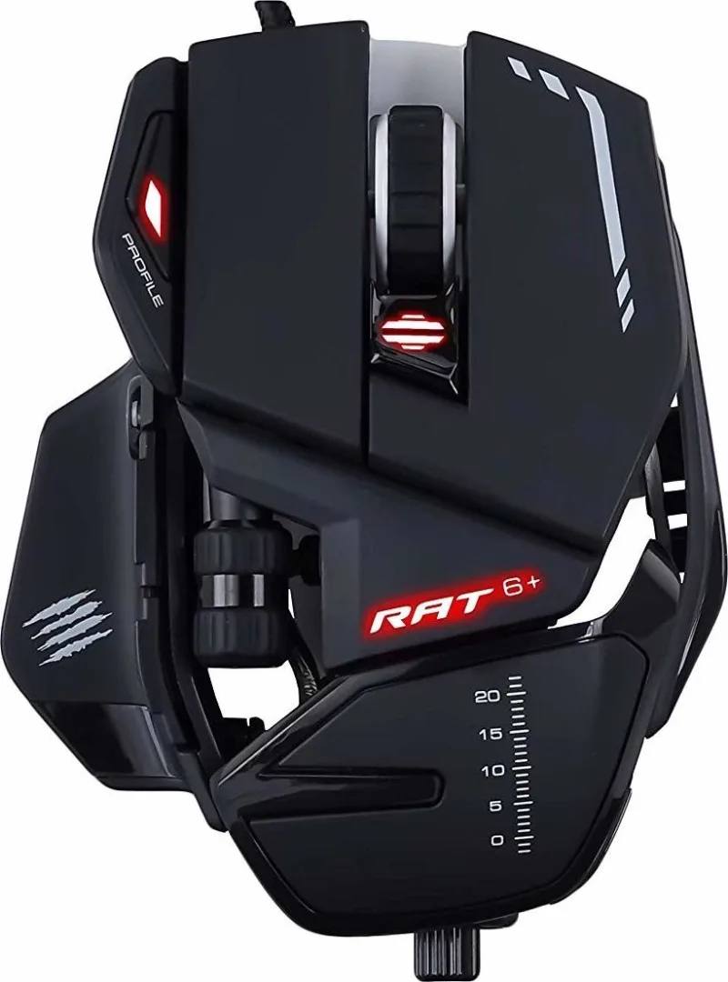 Mad Catz rat 6+ Optical USB Gaming Mouse - Black