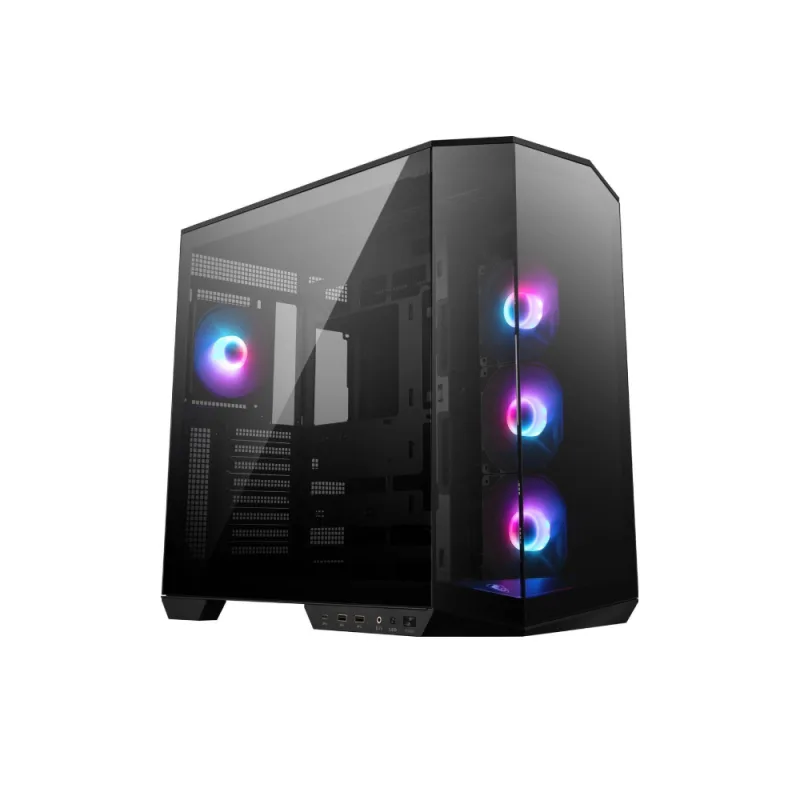 MAG PANO 100R PZ WHITE | ATX/Micro-ATX, 270° Glass, 360mm Radiator, ARGB Fans, Dust Filters, USB 20Gbps