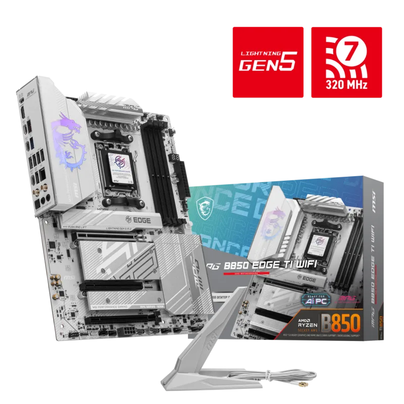 MSI B850I EDGE TI WIFI mini ITX AMD Socket AM5 Motherboard
