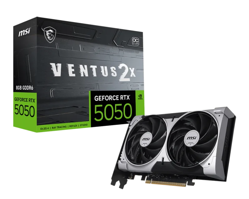 MSI GeForce RTX 5050 VENTUS 2X 8GB OC Graphics Card