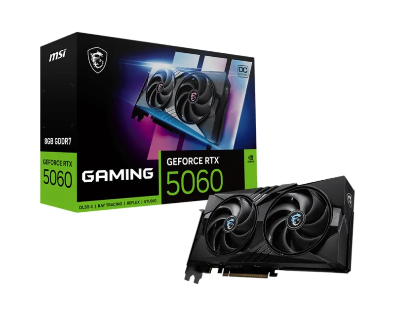 MSI GeForce RTX 5060 GAMING 8GB OC Graphics Card