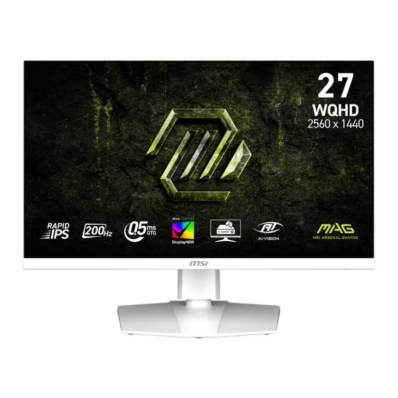 MSI MAG 274QRFW E20 27 IPS WQHD 200Hz 0.5ms White Gaming Monitor