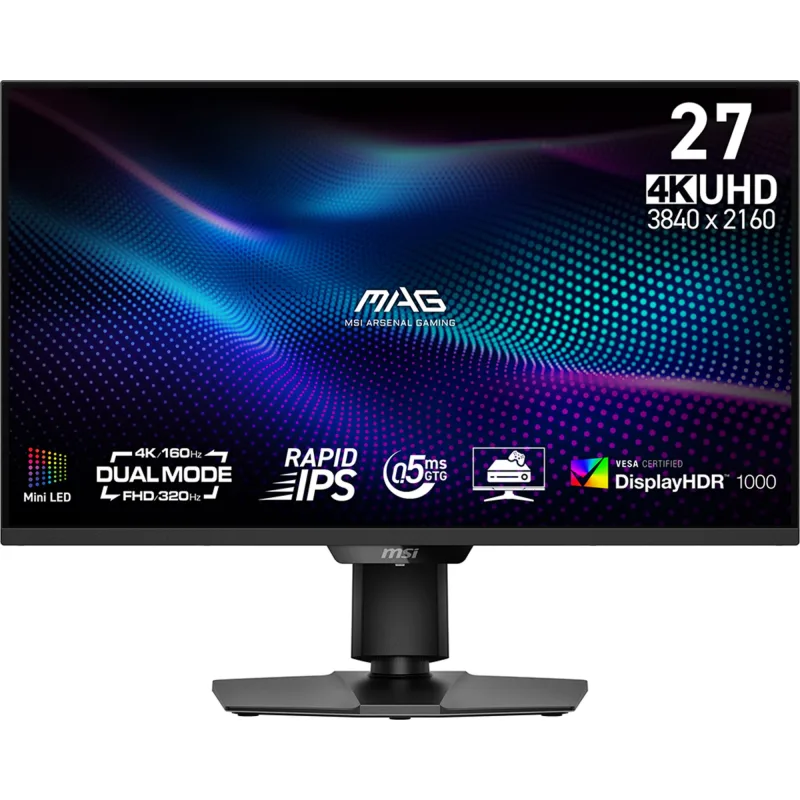 MSI MAG 274UPDF E16M 27 IPS Dual-Mode 4K at 160Hz Full HD at 320Hz 0.5ms Gaming Monitor