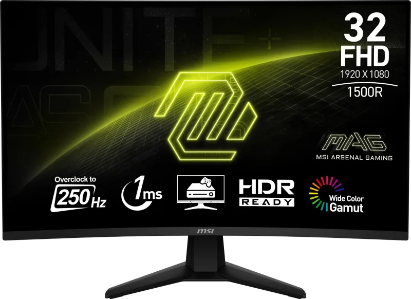 MSI MAG 32C6X 32 VA Full HD 250Hz 1ms Curved Gaming Monitor