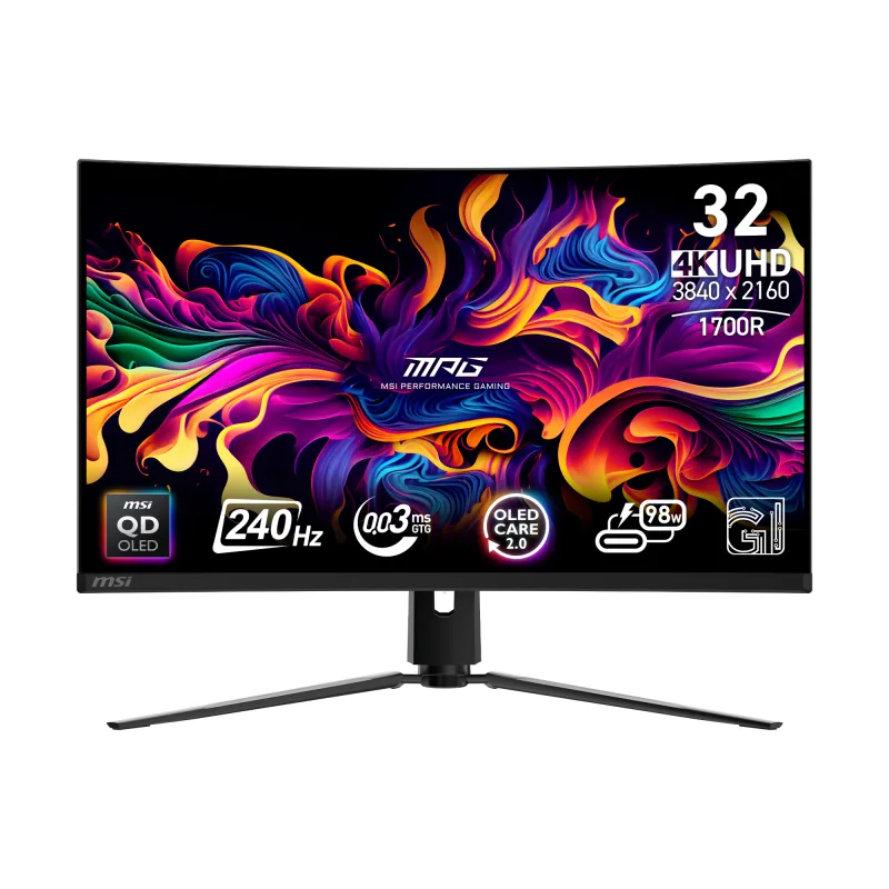 MSI MPG 321CURX 32 QD-OLED 4K UHD 240Hz 0.03ms Curved Gaming Monitor