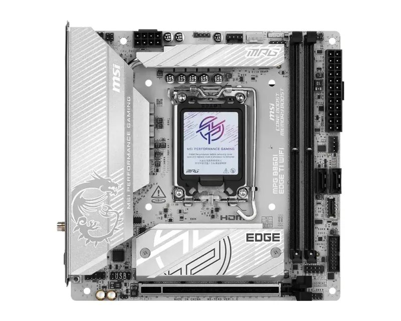 MSI MPG B860I EDGE TI WIFI mini ITX Intel LGA 1851 Motherboard
