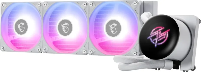 MSI MPG CORELIQUID P13 360 Intel/AMD 360mm AIO CPU Liquid Cooler - White