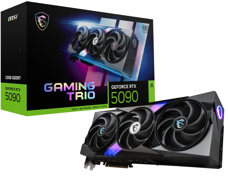 MSI NVIDIA GeForce RTX 5090 32G GAMING TRIO OC GDDR7 Graphics Card
