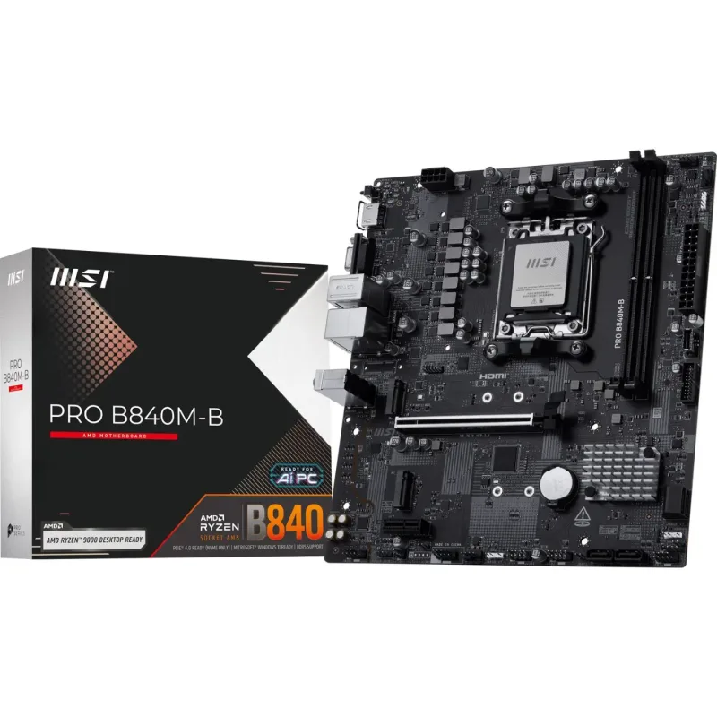 MSI PRO B840M-B micro ATX AMD Socket AM5 Motherboard