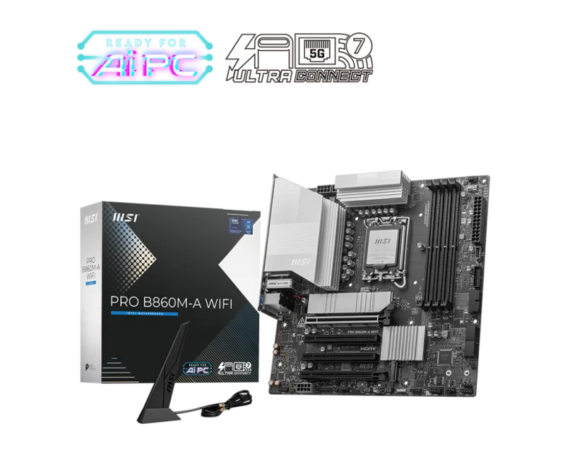 MSI PRO B860M-A WIFI DDR5 Intel LGA 1851 Motherboard