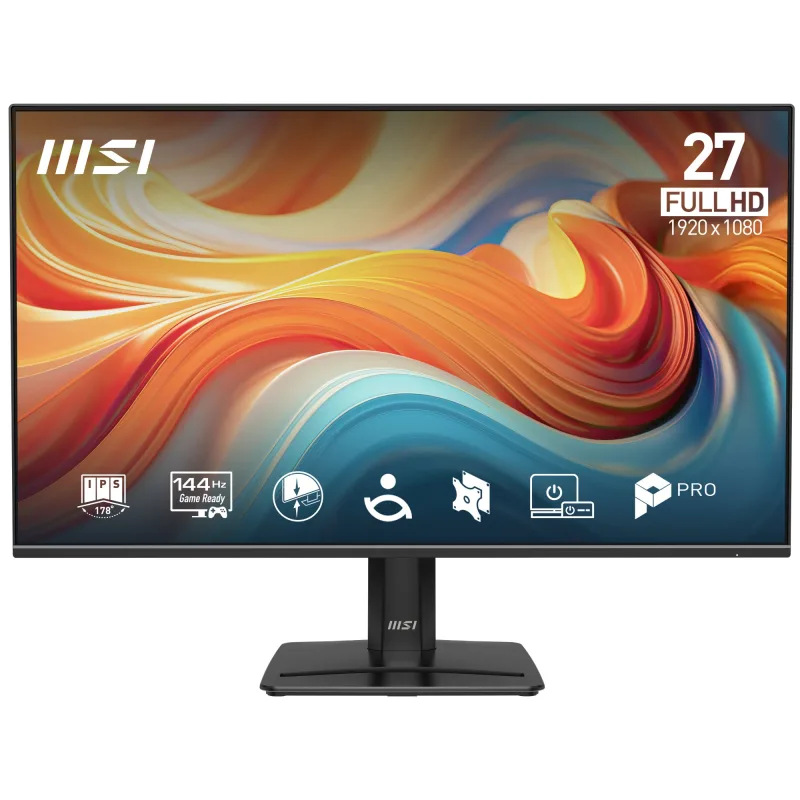 MSI PRO MP271 E14A 27" IPS Full HD 144Hz 1ms VGA HDMI Displayport Monitor with Speakers